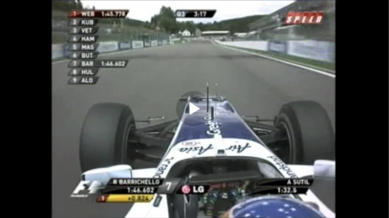 Formula 1 – Belgium GP Qualifying In-Car – 2010